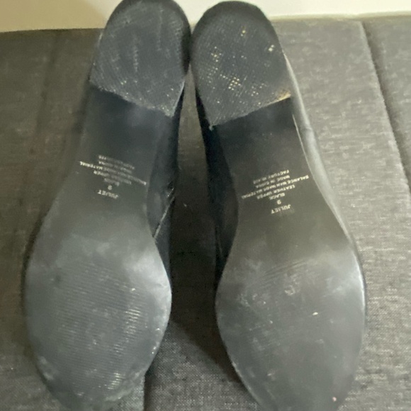 Steve Madden Juliet Black Leather Office Casual Heel Ankle Boot- Sz-9 - Picture 11 of 16